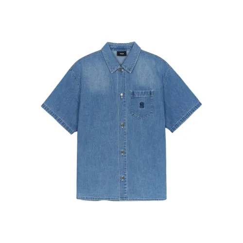 MLB Blue Men's Shirts MLB Синие Мужские Рубашки