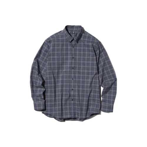 UNIQLO Темно-серый унисекс рубашки