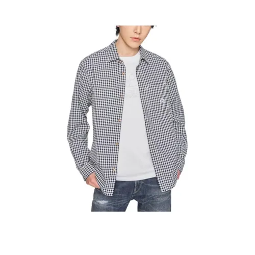 Мужская рубашка Lee co-branded, темно-синий цвет