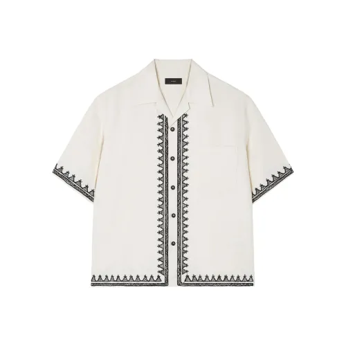 Alanui Сливочный Мужская Рубашка