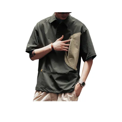 GELANLU Лето Поло Свободный крой Унисекс