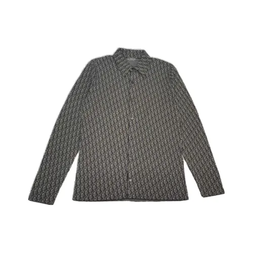 DIOR Бежевый Умбра Мужские Рубашки