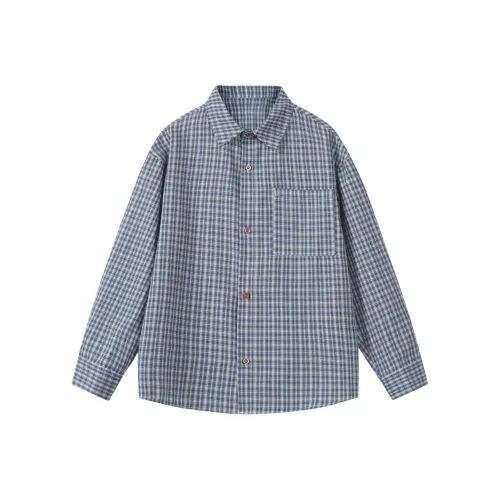 NOAHGIGI Blue Unisex Shirt NOAHGIGI Синий Унисекс Рубашка