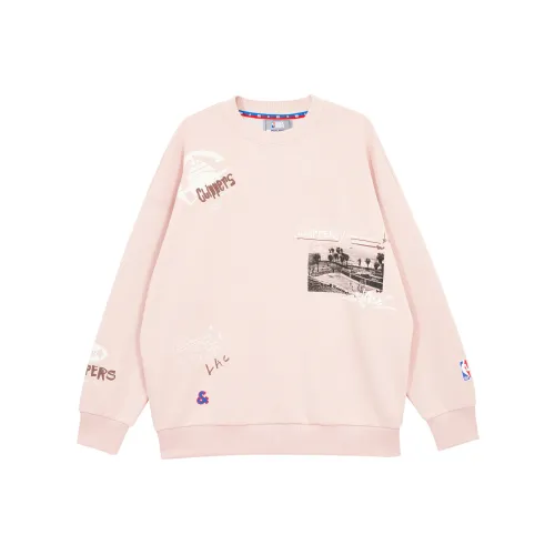 JACK JONES· x NBA Свитшот Унисекс Телесно-розовый