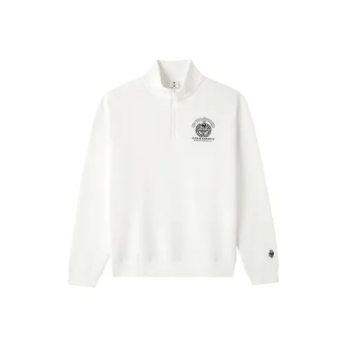 Le Coq Sportif Свитшот Унисекс Айвори Белый