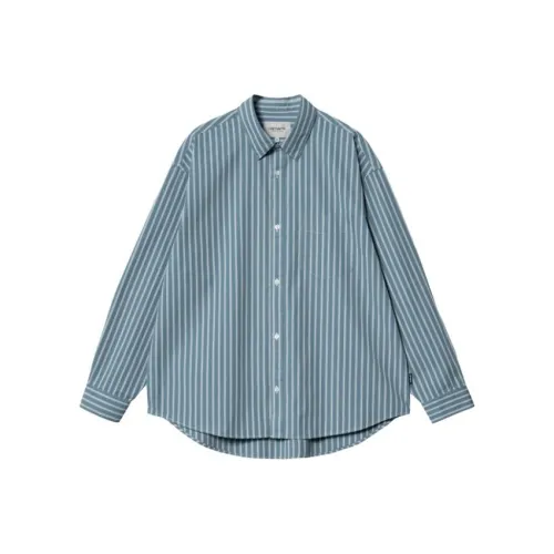 Carhartt WIP Blue Men's Shirts Кархарт WIP Синий Мужские Рубашки