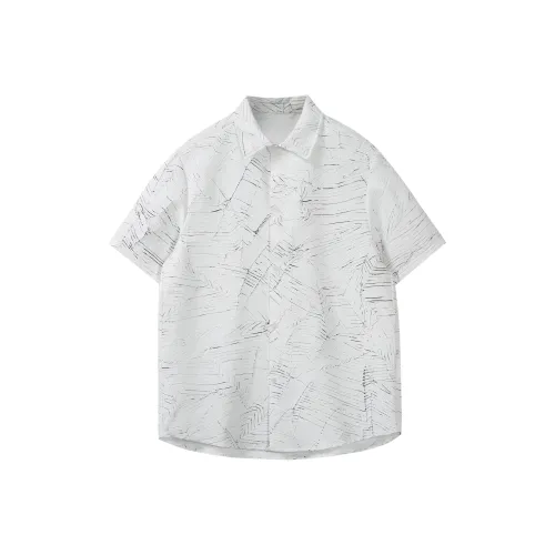 SONGXIER Белая унисекс рубашка