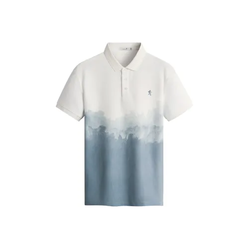 Поло Dance with Wolves Мужское Натуральный Белый