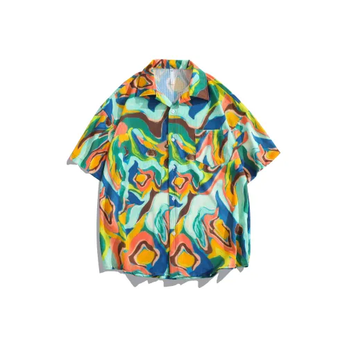 MOPE Синие Унисекс Рубашки