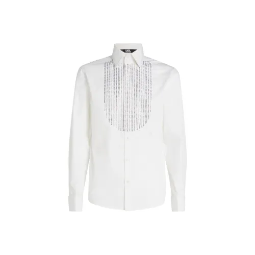 Karl Lagerfeld Рубашка Мужская Белая
