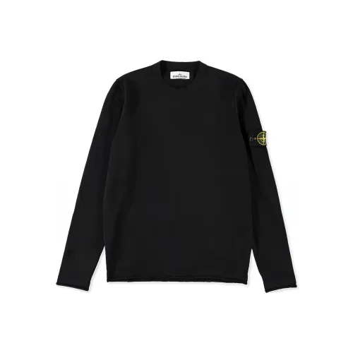 STONE ISLAND Черный Унисекс Свитеры
