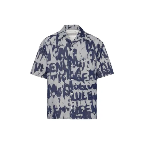 Alexander McQueen Рубашка Мужская Индиго