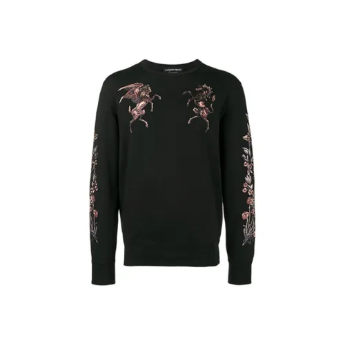 Alexander McQueen Черные Мужские Свитера