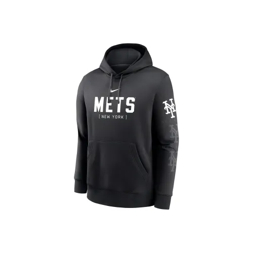 nike x MLB New York MetsClub Мода Свитшот Мужской Черный