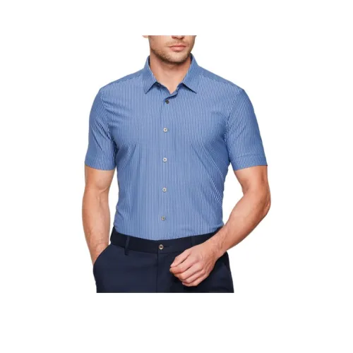 JODOLL Blue Men's Shirts JODOLL Синий Мужские Рубашки