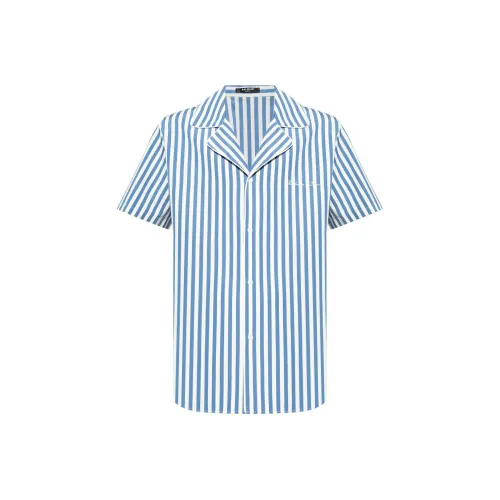 BALMAIN Мужские Синие Рубашки