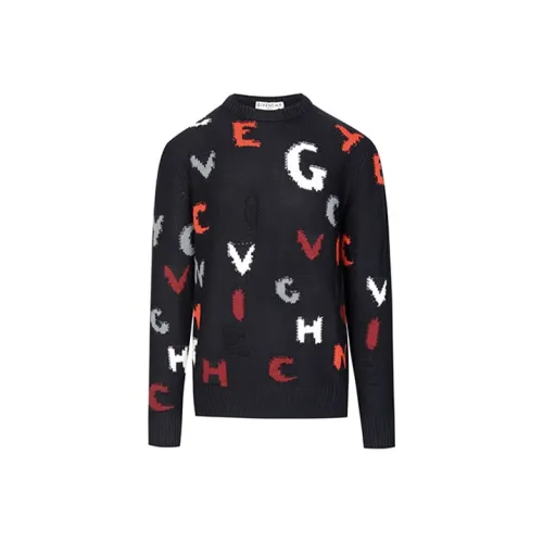 GIVENCHY Облегающий Трикотаж Мужской Черный