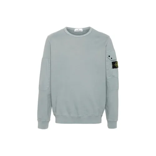 STONE ISLAND Толстовка Унисекс Синий Шалфейный
