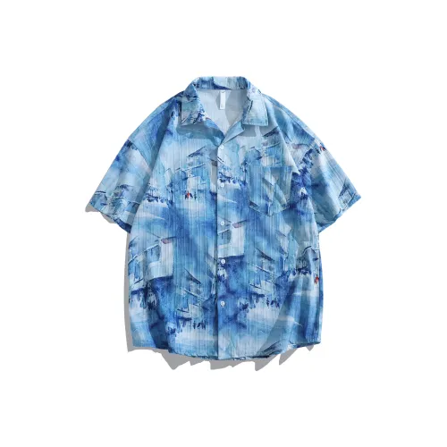 Lind Erki Рубашка Унисекс Hebrides Синий