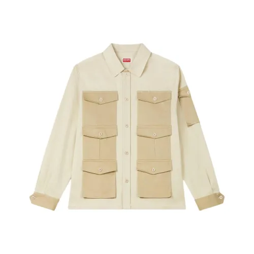 KENZO Бежевые Мужские Рубашки