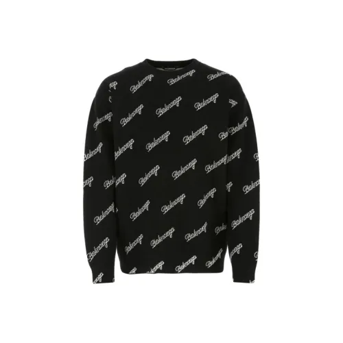 Balenciaga SS21 Свитер Свободного кроя Мужской Черный