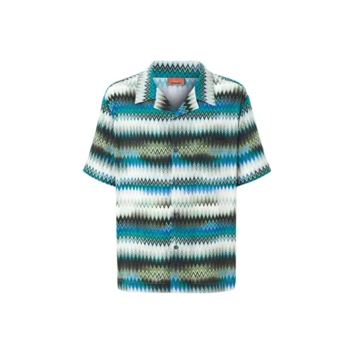MISSONI Зеленые Мужские Рубашки