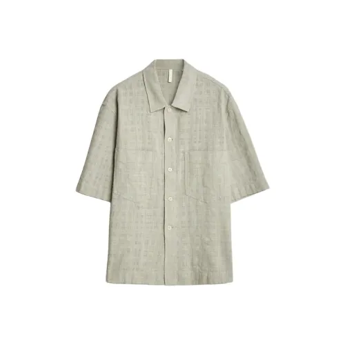 Подсолнух Khaki Мужские Рубашки