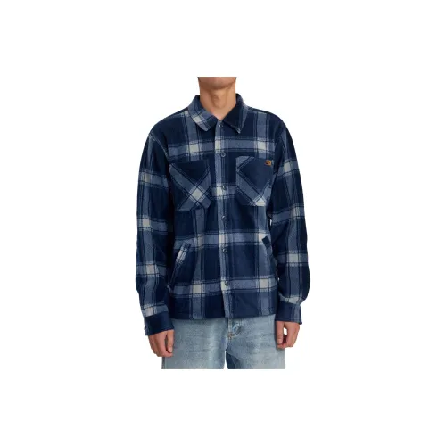 RVCA Гараж Синий Мужские Рубашки