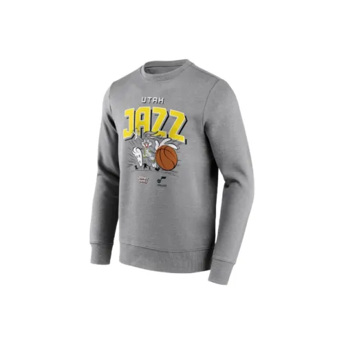 NBA Utah Jazz Looney Tunes Bugs Bunny GRAPHIC CREW Толстовка Мужская Серый