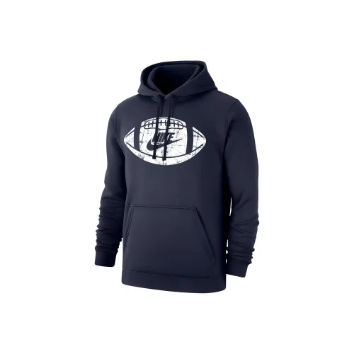 Nike Sportswear Club Винтаж Football Толстовка Hoodie Мужской Морской синий