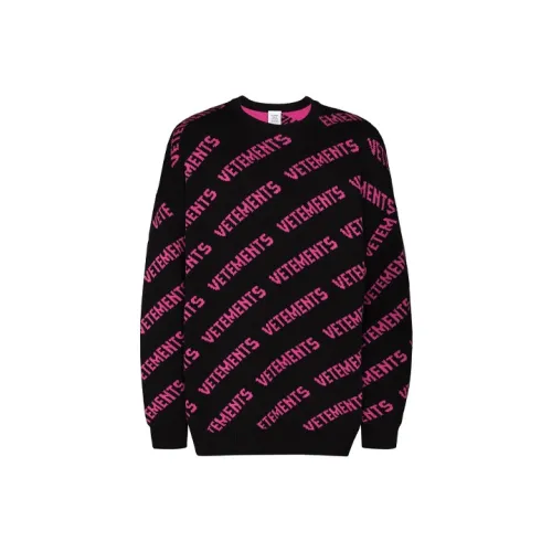 Vetements Черные Мужские Свитера
