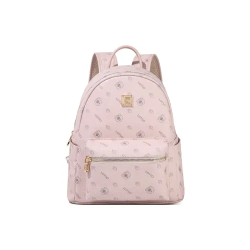 Disney Strawberry Bear Series ПВХ Рюкзак Стандартный Женский Розовый Молочно-чайный