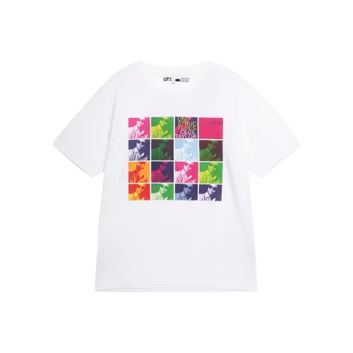 UNIQLO Белая унисекс футболка