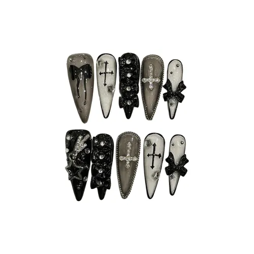 Yun Yue Joe Готический Бабочка Ручной Работы Высокое Качество Премиум Готический Узкий Длинный Готический Однотонный Coquette