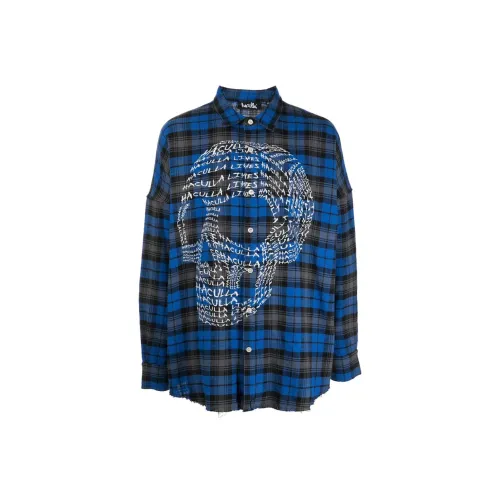 Haculla Blue Men's Shirts Haculla Синий Мужские Рубашки