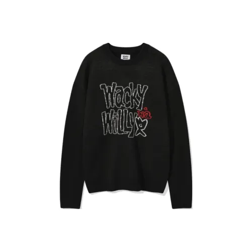 Wacky Willy Черный Унисекс Свитшоты