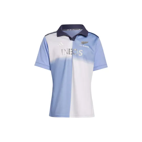 Adidas ALL BLACKS RUGBY Короткий рукав Джерси рубашка Мужской Синий Spark