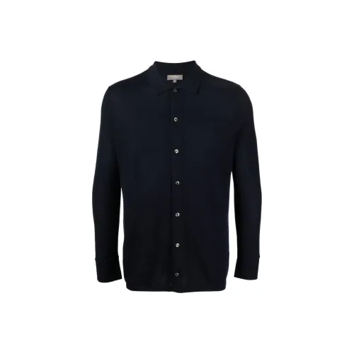 N.Peal Темно-синие мужские рубашки