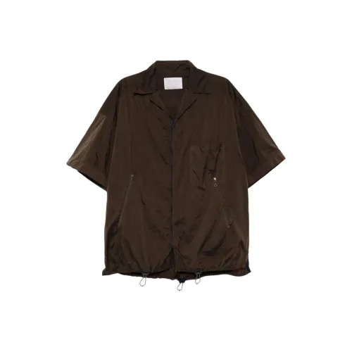 Kolor SS25 Рубашка Мужская Темно-Коричневая