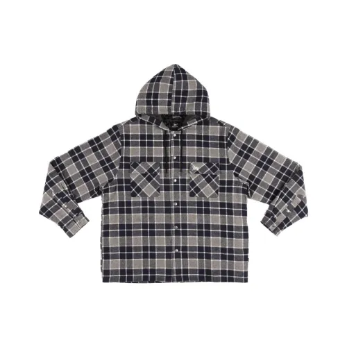 PATTA Серый черный Унисекс Рубашки