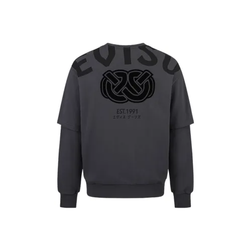 EVISU Толстовка Мужская Угольный Серый