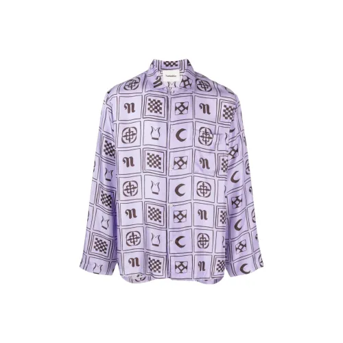 NANUSHKA Фиолетовые Мужские Рубашки