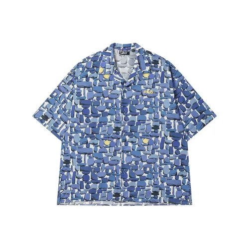 FILA x Tim Lahan ORIGINALE Рубашка Унисекс С принтом по всей поверхности 2