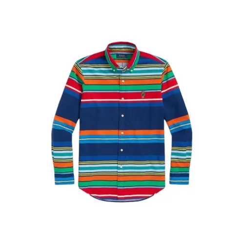 Polo Ralph Lauren Classic Fit POLO Медведь Oxford Shirt Мужской Multicolor