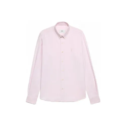 AMIPARIS Нежно-розовый унисекс рубашки