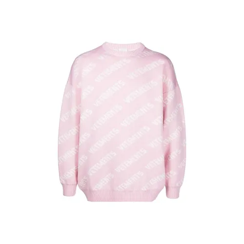 Vetements Розовый Унисекс Свитеры