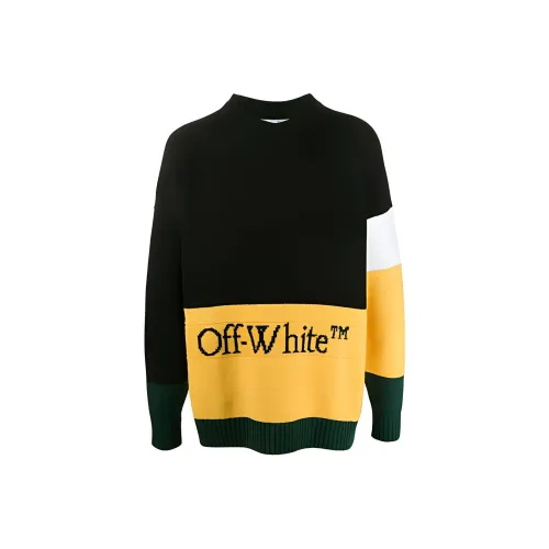 Off Белый FW20 Черный Мужские Свитера