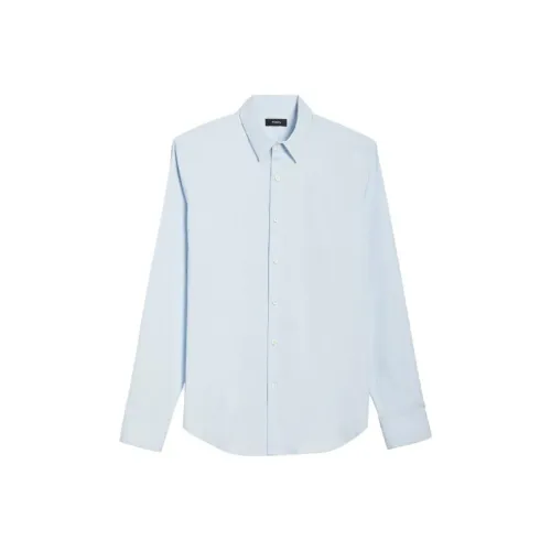THEORY Светло-синие мужские рубашки