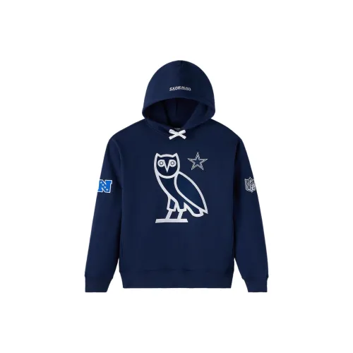 NFL x OVO совместный бренд Co Бренд FW24 худи унисекс морской синий