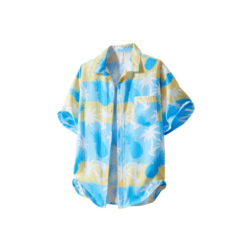 ArcaneFunk Рубашка Унисекс Гавайи Синий